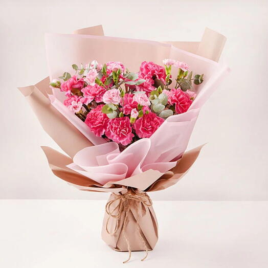 Букет румяных цветов