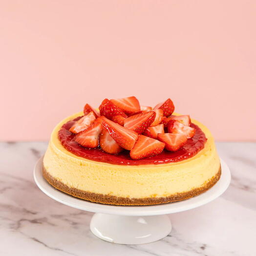 Berry Seductive Cheesecake | Classic New York Cheesecake with Fresh Strawberries