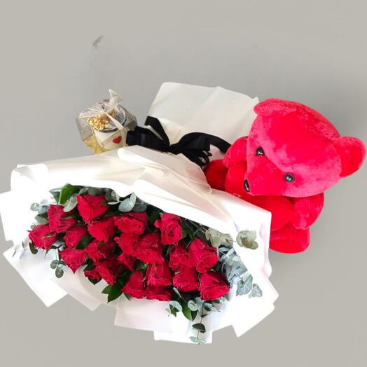 Amor Profundo_ El Set de Confort Rosa Roja Para Ella, Aniversario, Cumpleaños, Novia