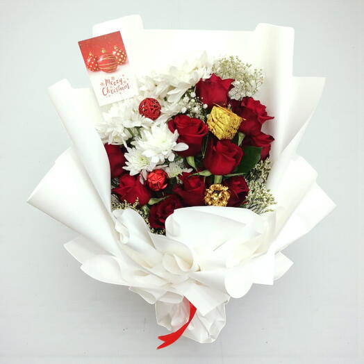 Рождественский бархатный букет