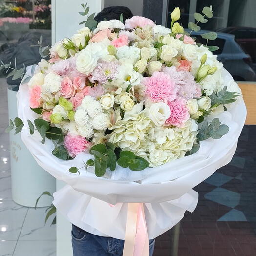 Hermosa composición blanca