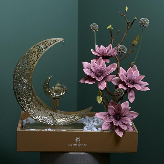 Поднос-полумесяц Небесное цветение