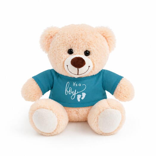 Es un osito de peluche niño.
