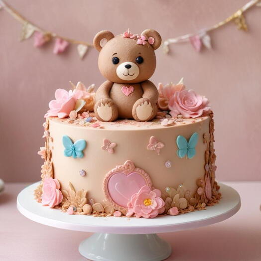 День святого Валентина : Торт «Плюшевый мишка»