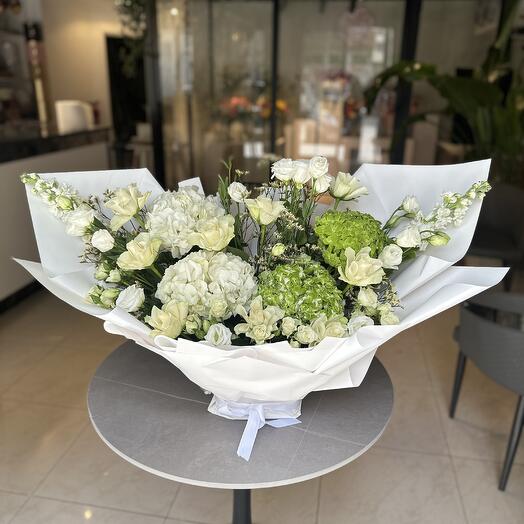 Grace blanca -Ramo de Flores