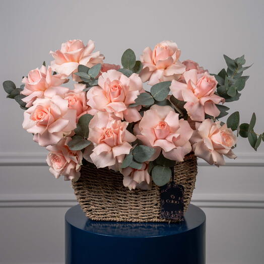 Корзина розового сияния