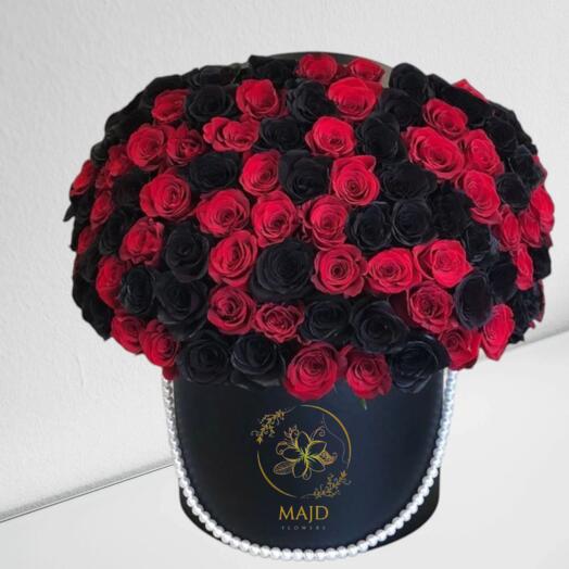 Red-Black Halloween Arrangement