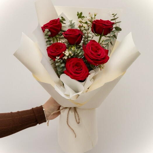 Элегантная красная роза