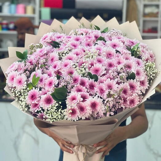 Pink spray bouquet