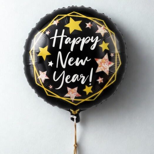 New Year Helium Foil Balloon