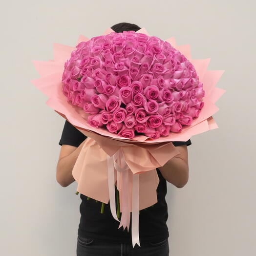 201 Revival Pink Roses Bouquet – Luxury Grand Floral Arrangement for Special Occasions