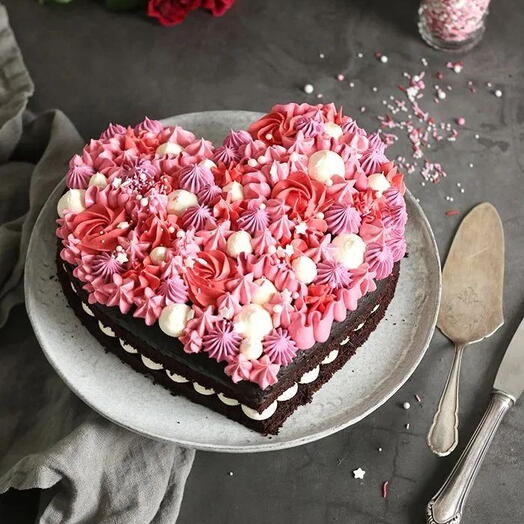 Специальный голый торт ко Дню святого Валентина 1 кг