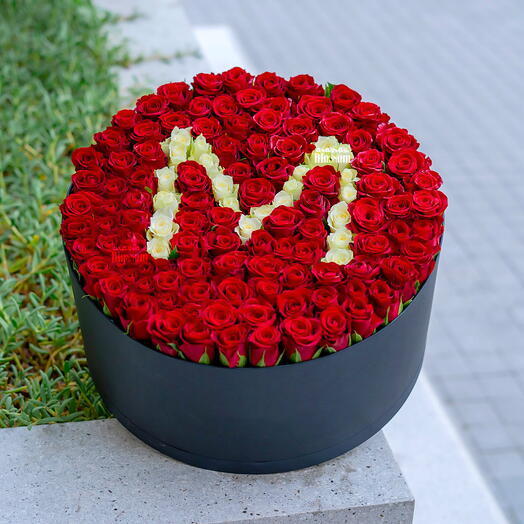 Alphabet Box with Roses