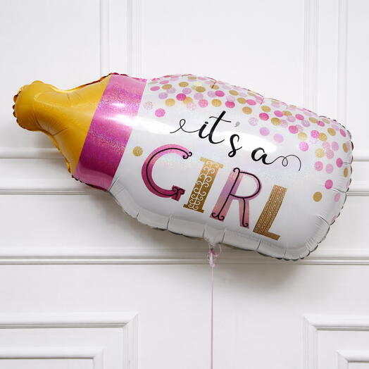 Its a Girl Bottle Shape Foil Balloon