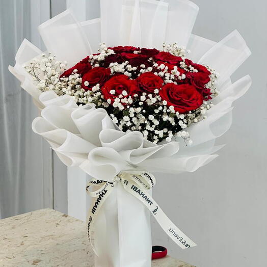 Bouquet de roses rouges de qualité supérieure 1139