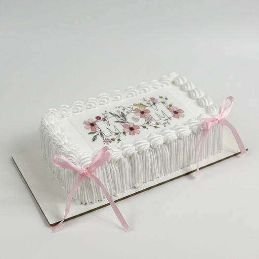 Pastel rectangular viral para el Día de la Madre