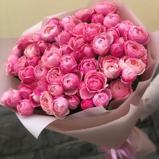 15 Peony Spray Roses Bouquet-5969