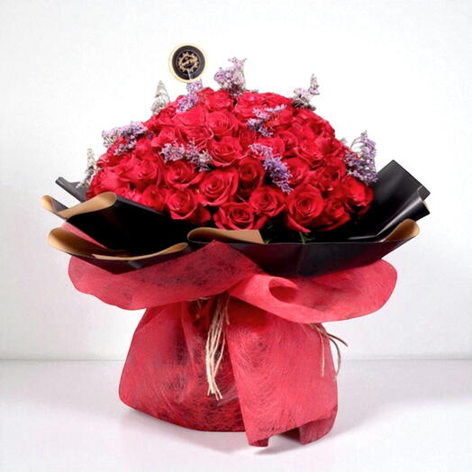 Royal Red Rose Bouquet - 100 Roses
