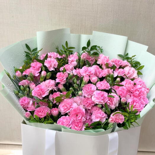 Baby carnation blooming bouquet