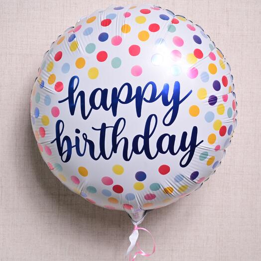 Happy Birthday Foil Balloon (Helium-Filled)  6887