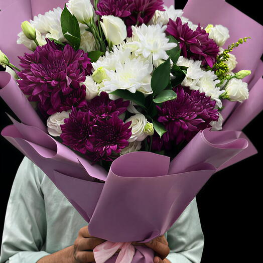 Букет микс хризантем