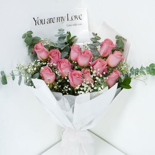 Моя вторая половинка _ Очаровательный букет нежно-розовых роз