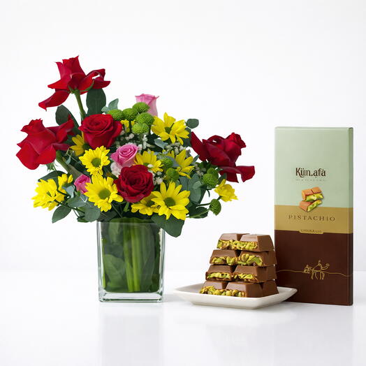 Цветы и шоколад — комбо «Любовь»