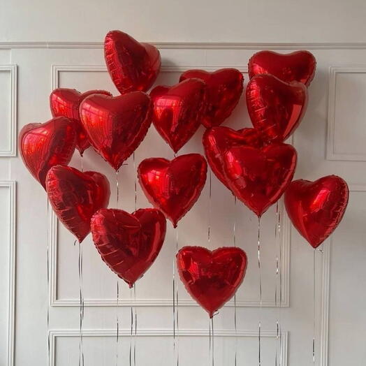 15-дюймовый гелиевый шар в форме сердца