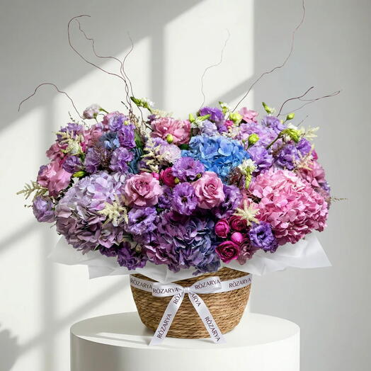 Аметистовые мечты: большая смешанная корзина