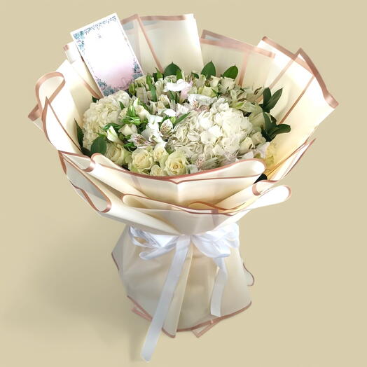 White Sympathy Bouquet