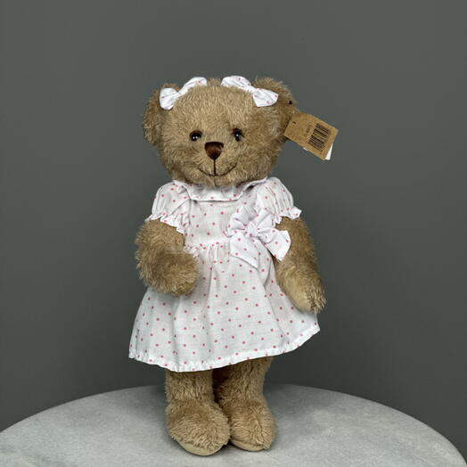 Pink Polka Charm Bear