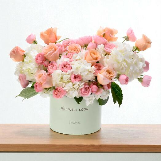 Коробка «Цветочная Одиссея: Выздоравливай скорее»