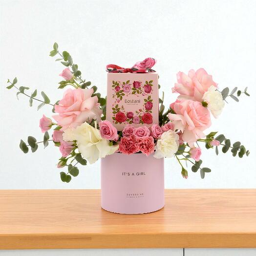 Коробка ко дню рождения Sweet Bloom с Lakrids by Bulow