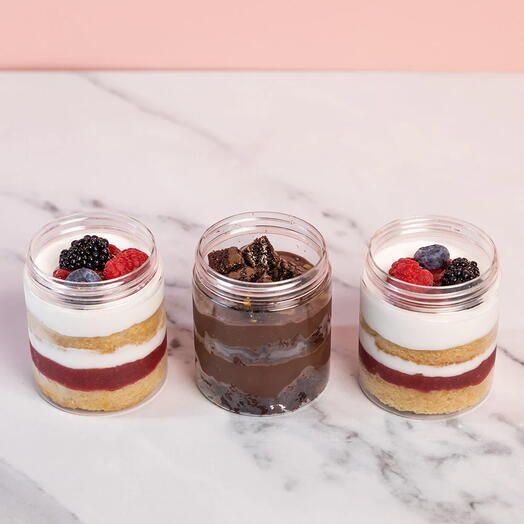 VEGAN JAR SQUAD – Dessert Jar Trio