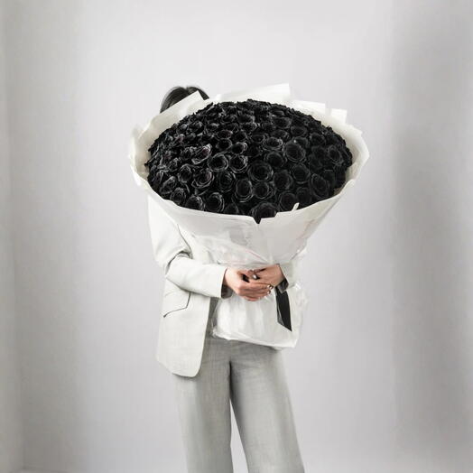 Eclipse- Premium Black Rose Bouquet