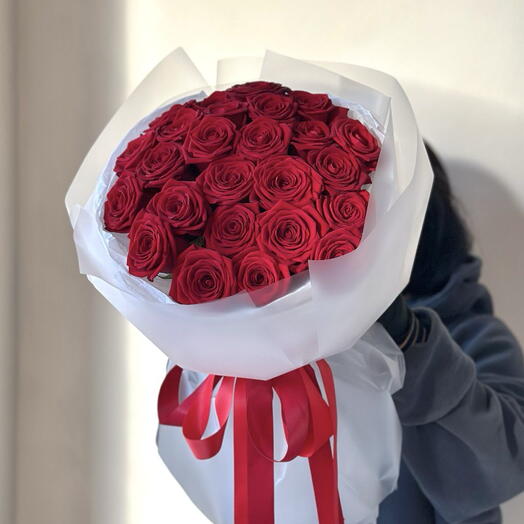"Red Naomi" Anniversary Bouquet