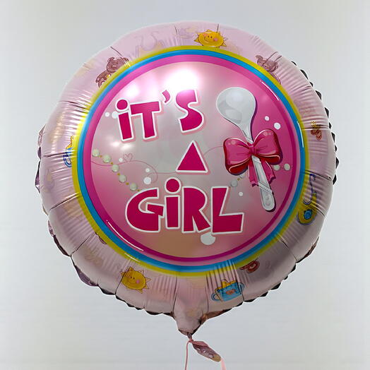 Baby Girl Foil Balloon | Helium-Filled Celebration Surprise