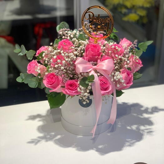 Pink Rose Box Get Well Soon