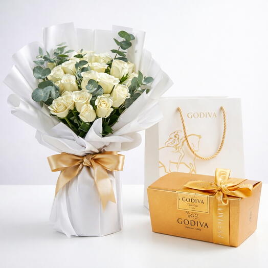 Наслаждение в оттенке слоновой кости с фирменным шоколадом Godiva