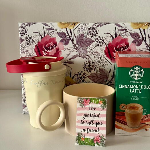 علبة هدايا قهوة فاخرة – طقم أنيق جاهز للإهداء (إصدار الإمارات العربية المتحدة)