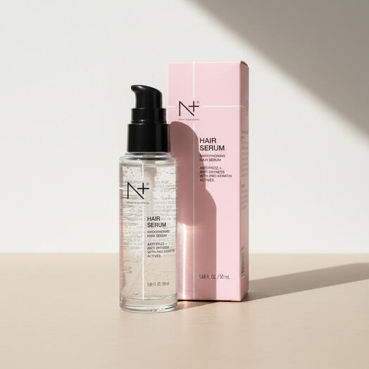 N+ سيروم للشعر, لتنعيم الشعر, مضاد للتجعد ومضاد للجفاف مع مكونات برو-كيراتين الفعالة, 50 مل