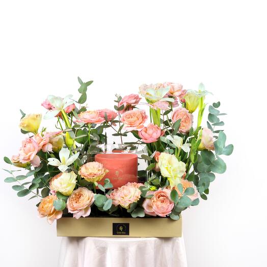 Deep Forest cake and Flowers