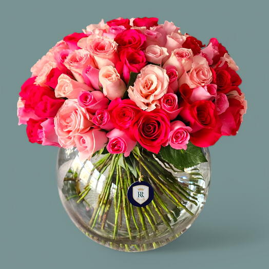 Градиентный шар с розой