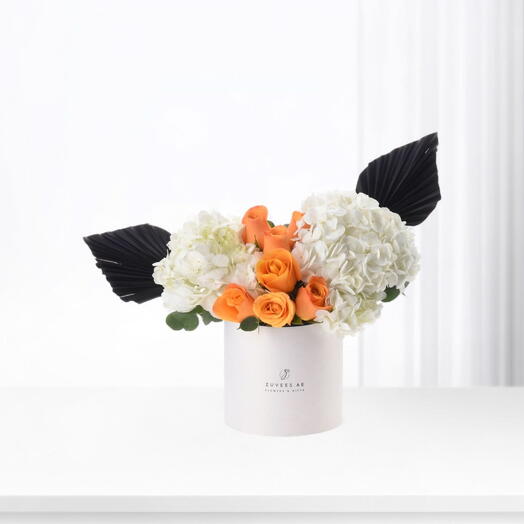 Золотой Жемчужный Цветок Белая Коробка