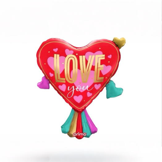 Romantic Love You Foil Balloon 7264