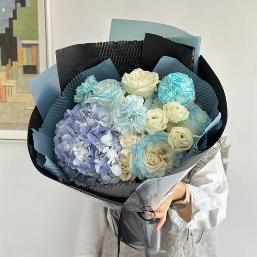 Букет «Голубая Безмятежность»