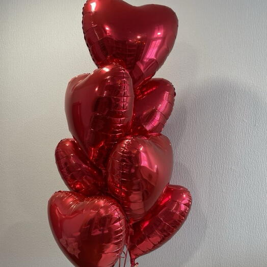 Набор Love Burst из 5 шаров в форме сердца