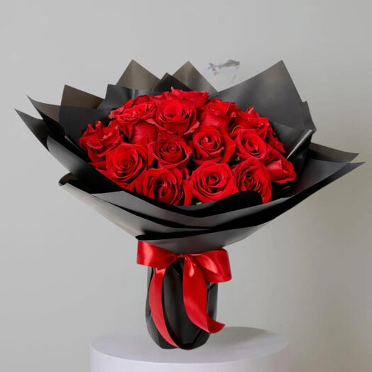Rosary _ букет из 25 красных роз для годовщины или Дня святого Валентина