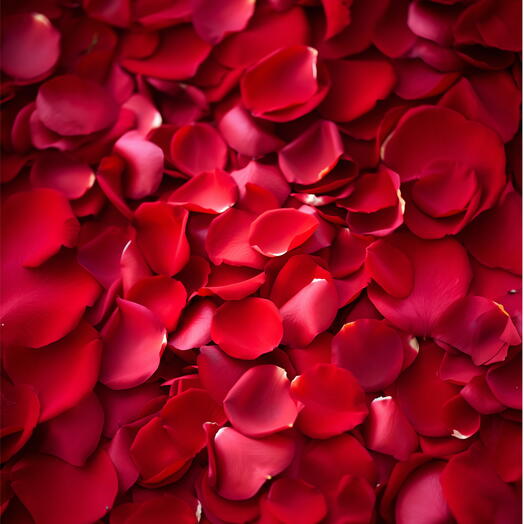 Pétalos de rosas rojas