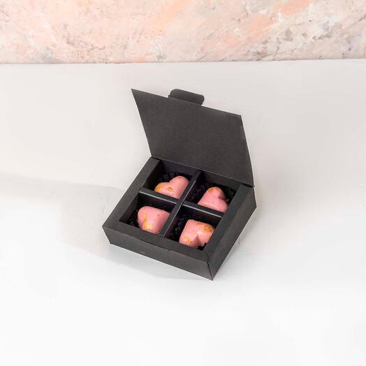 Mini caja rosa de chocolates de NJD